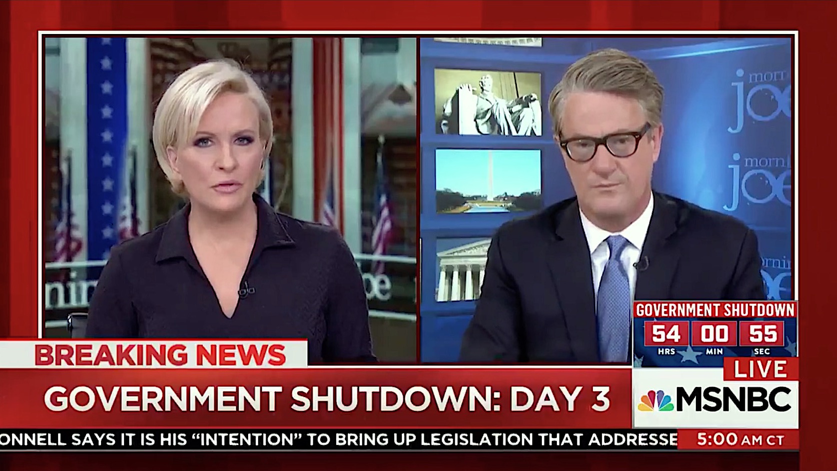 Morning Joe blames Trump for the government shutdown