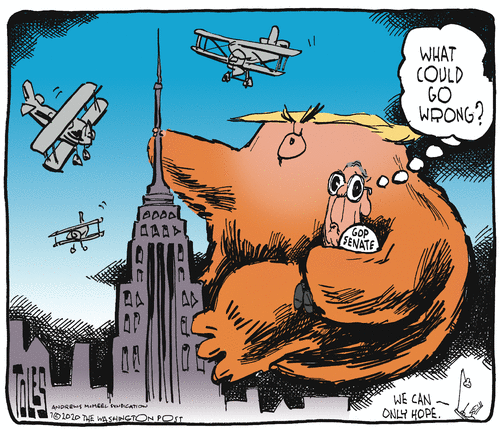 Political Cartoon U.S. Trump McConnell King Kong