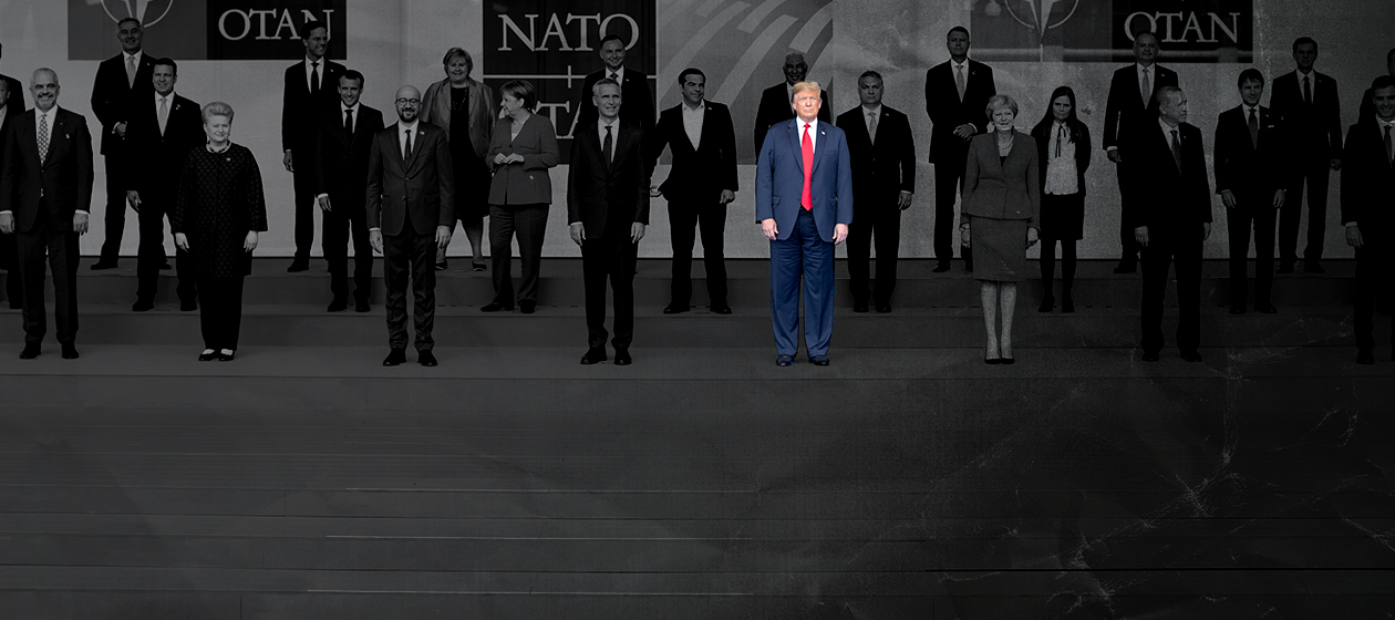 President Trump at the NATO summit.