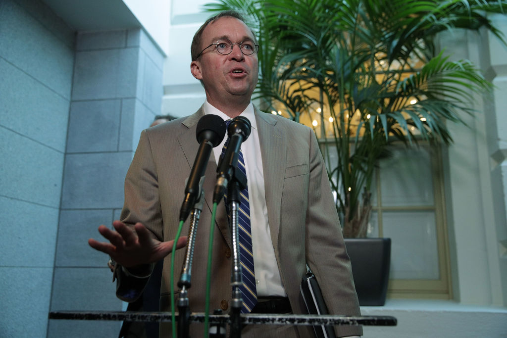 White House budget director Mick Mulvaney