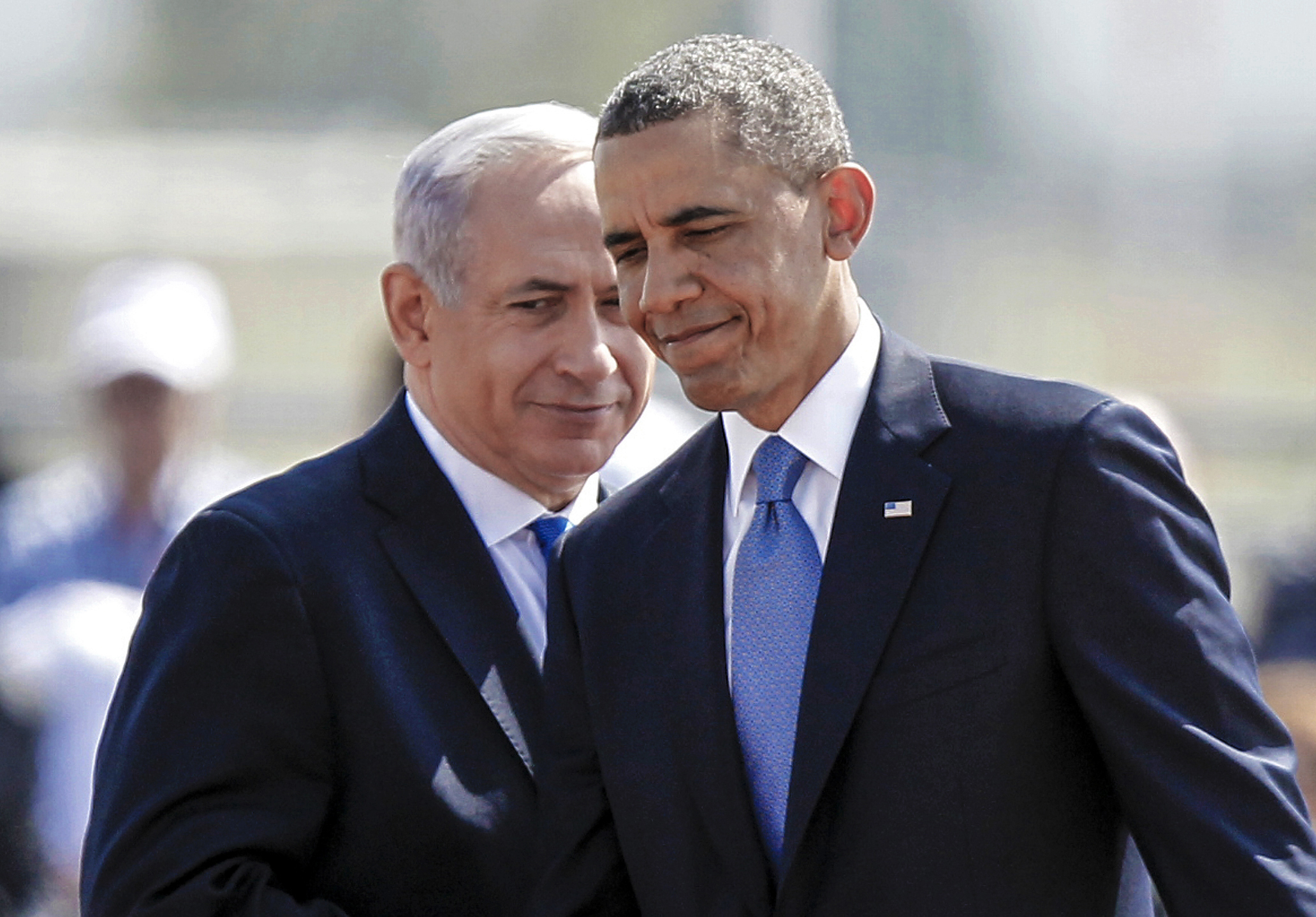 Benjamin Netanyahu and President Obama meet.