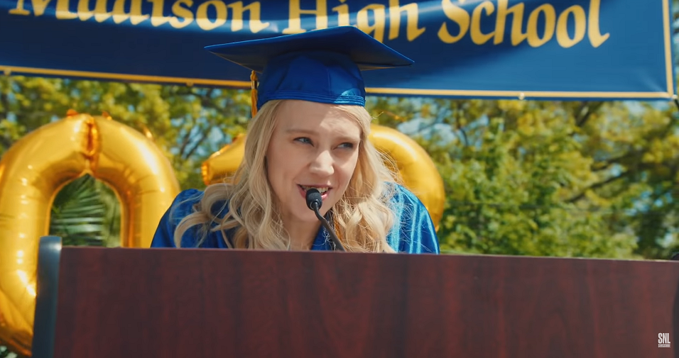 SNL mock graduation ad