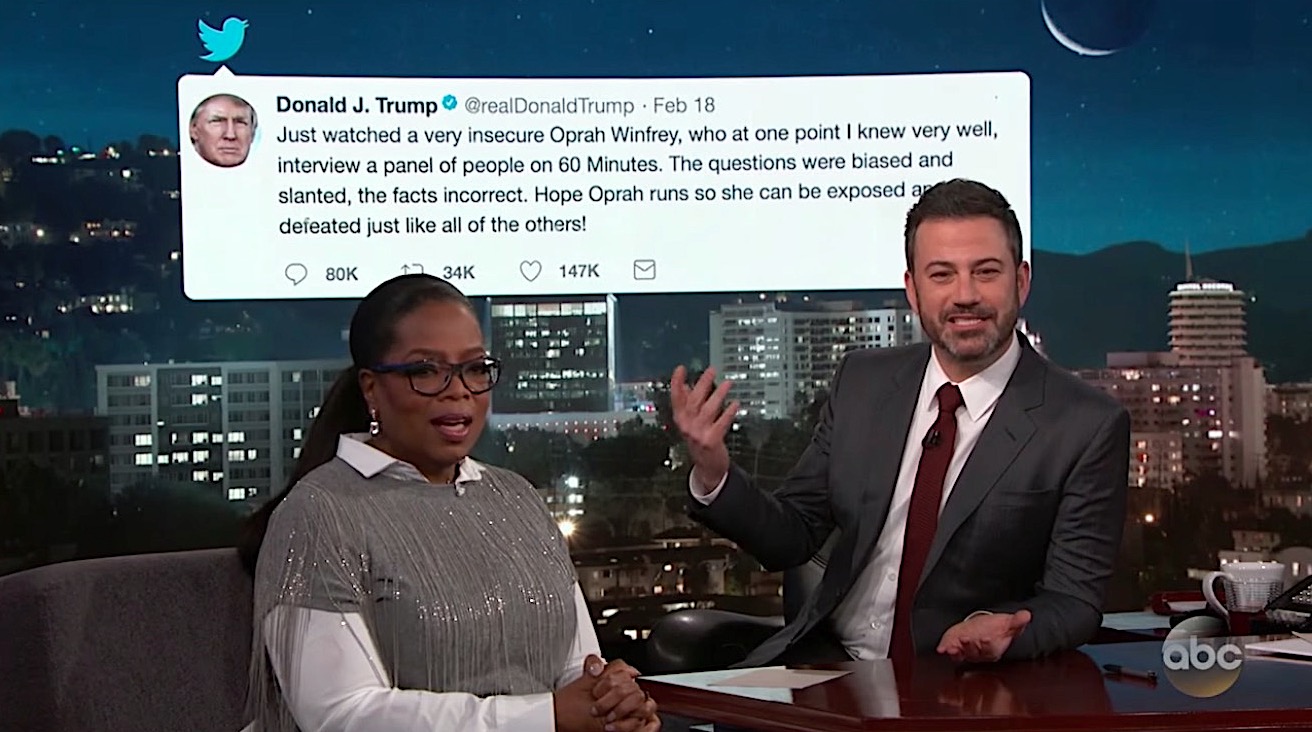 Oprah explains what you do when Trump tweets about you