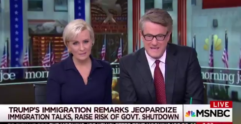 ) Joe Scarborough warns Democrats if they vote to keep the government running, they are too &#039;weak,&#039; &#039;cowardly&#039; to be given control of Congress in 2018.