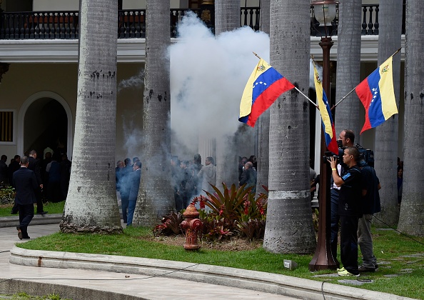 Explosions at the National Assembly in Venezuela.