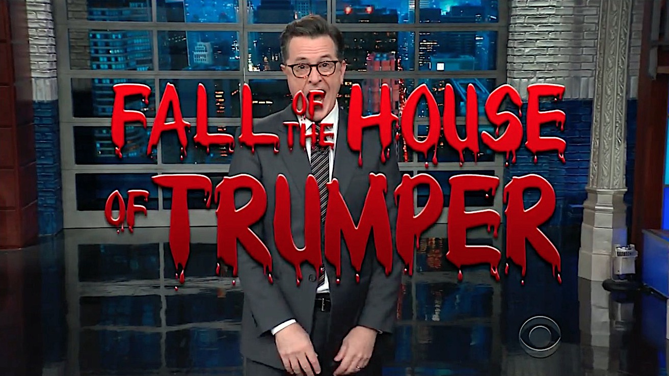 Stephen Colbert reviews the spooky Trump White House