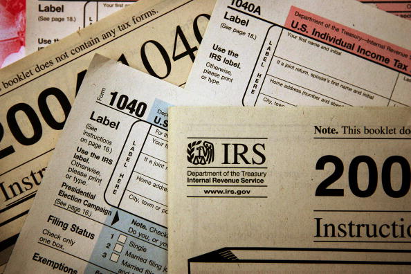 Federal tax forms.