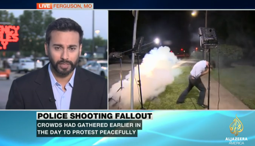 TV news reporter describes being tear gassed by Ferguson police