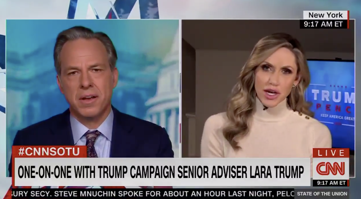 Jake Tapper spars with Lara Trump on State of the Union