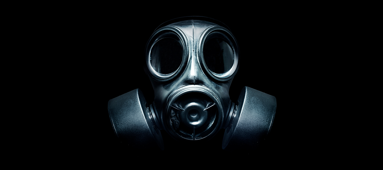 A gas mask.