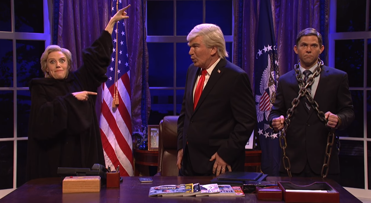Alec Baldwin as President Trump on SNL