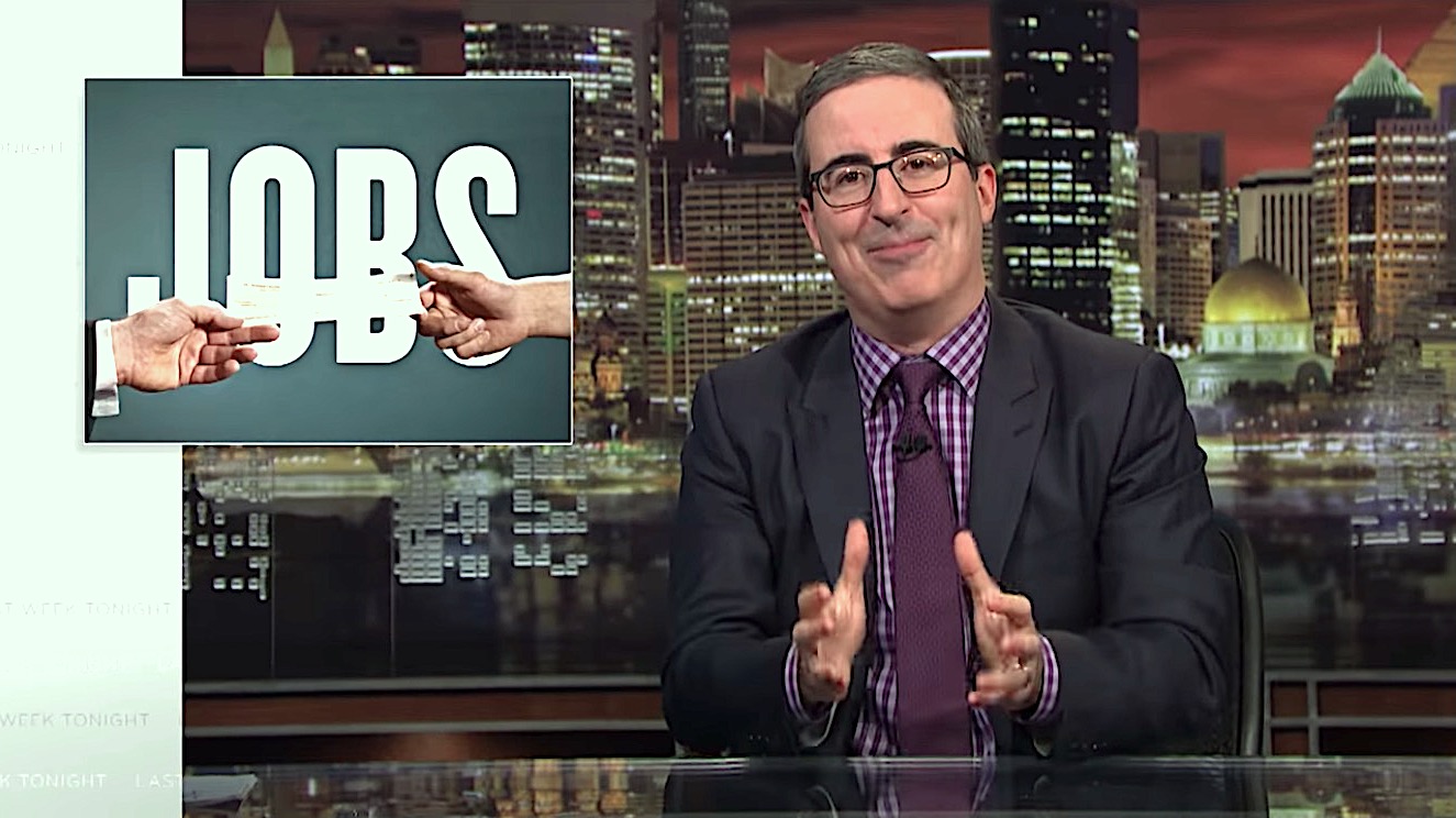 John Oliver on robots, automation, and Trump