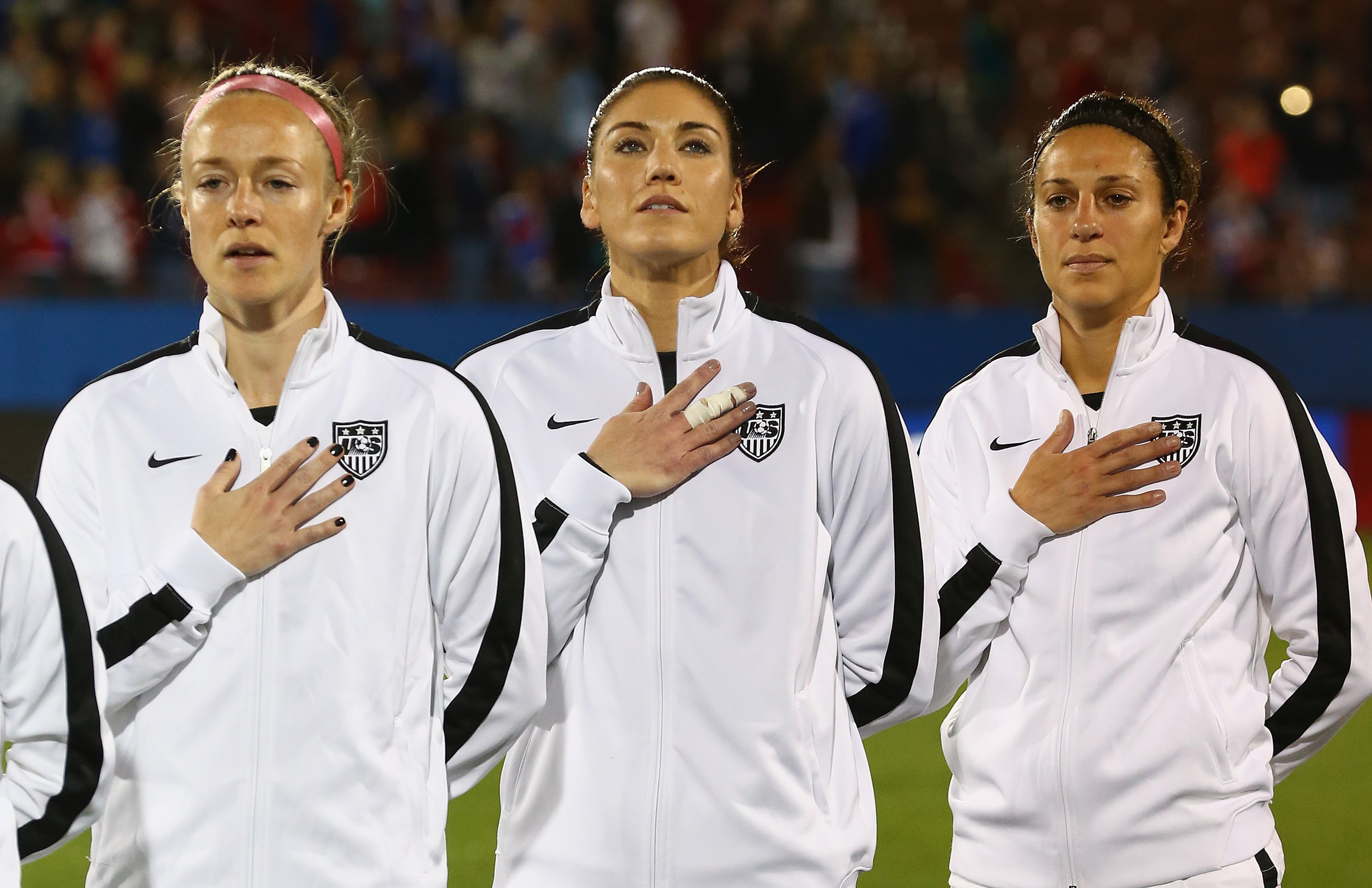  Becky Sauerbrunn, Hope Solo, and Carli Lloyd are just three of the women who filed a federal complaint. 