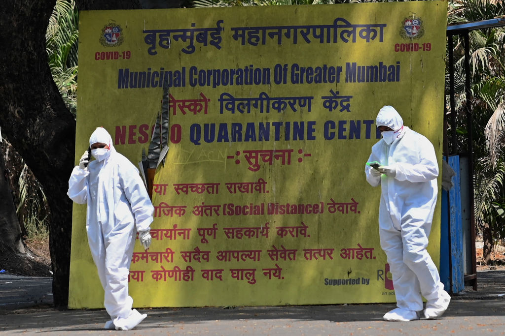 Public health officials in Mumbai