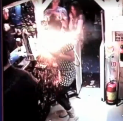 Watch a teenager narrowly escape injury from an exploding e-cigarette