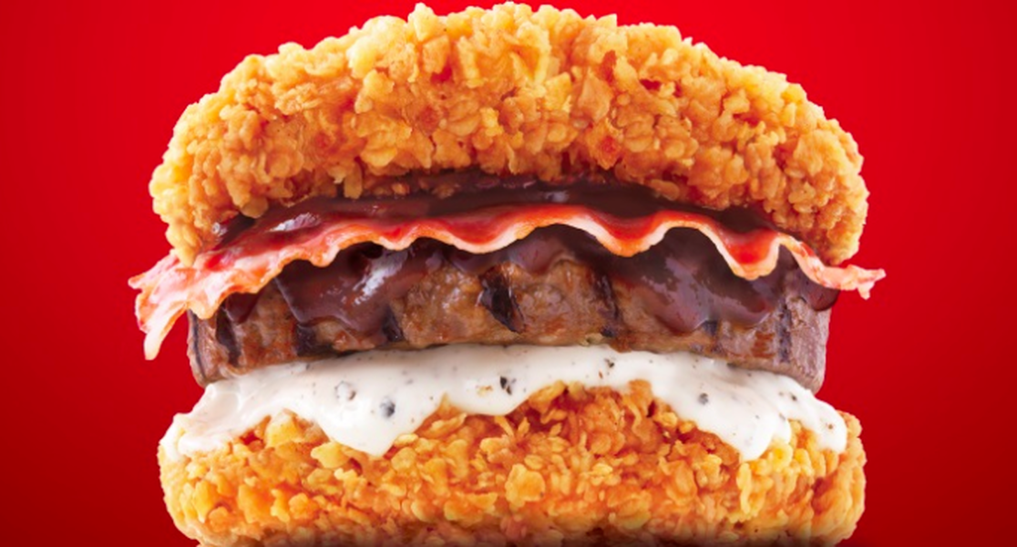 KFC Korea is now serving a sandwich that&#039;s basically a mountain of meat