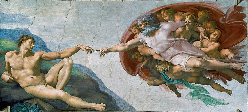 Michelangelo&#039;s The Creation of Adam.