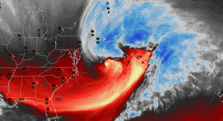 Here&#039;s an amazing look at the winter storm the Northeast just missed