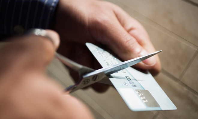 Cutting up credit card
