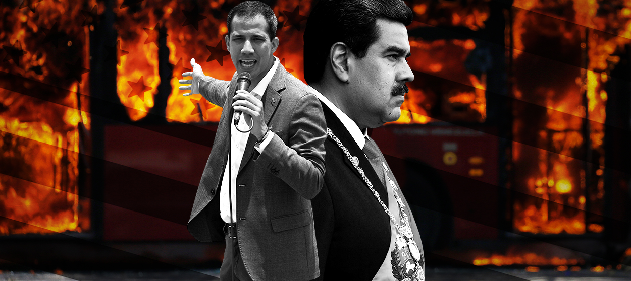 Nicolas Maduro and Juan Guaido.