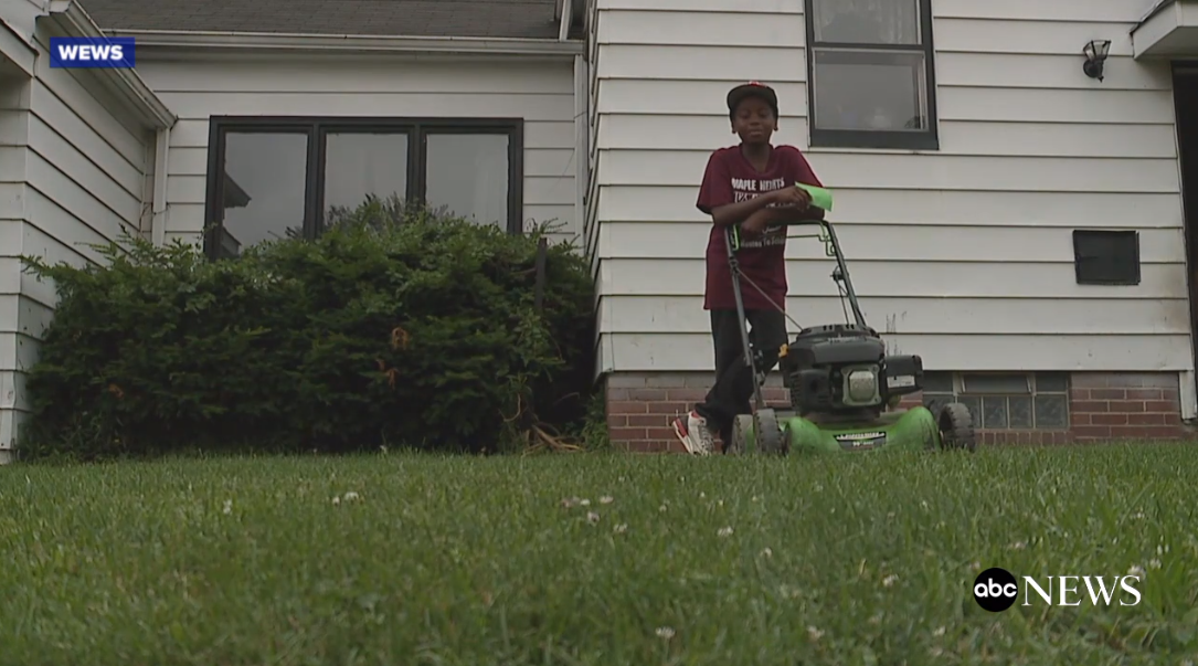 Neighbors called the cops on an Ohio 12-year-old with a lawn mowing business