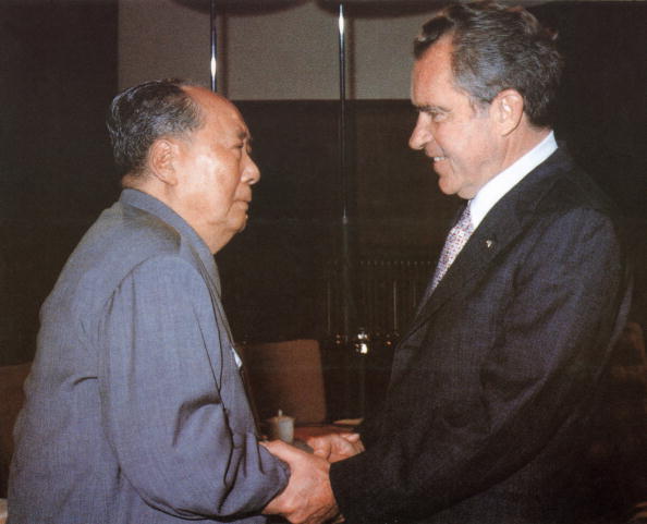 President Nixon meets Mao Zedong