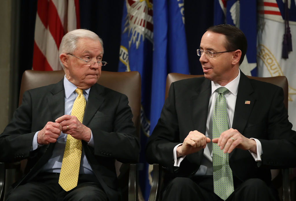 Jeff Sessions and Rod Rosenstein