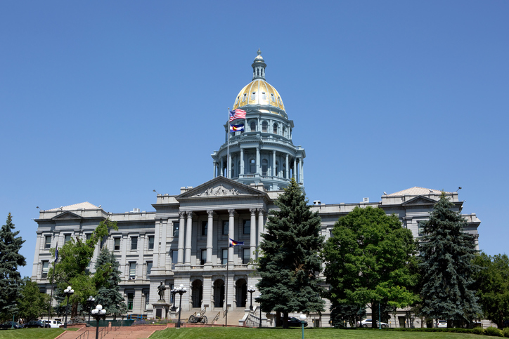 The Colorado capitol building.