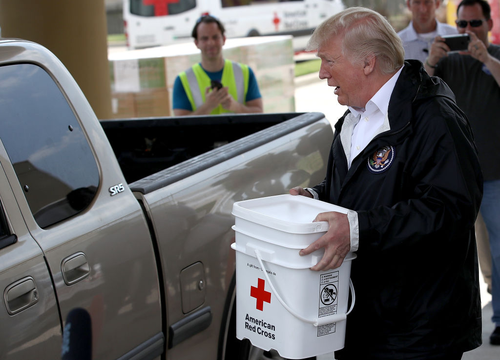 Trump details $1 million donation to Harvey relief