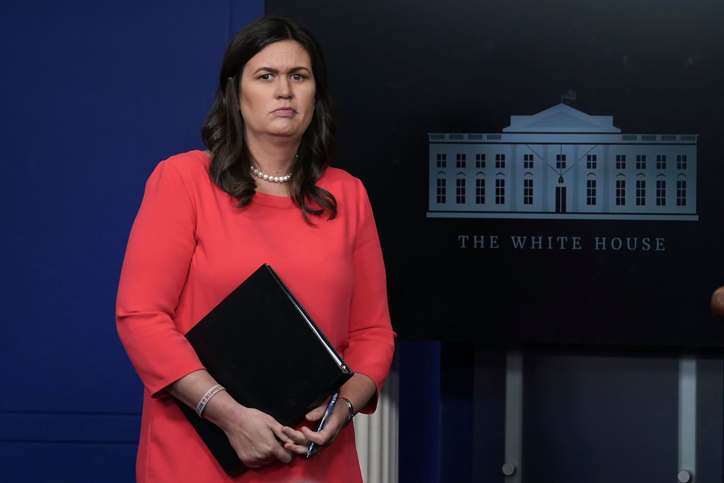 Sarah Huckabee Sanders, heading for the exit?