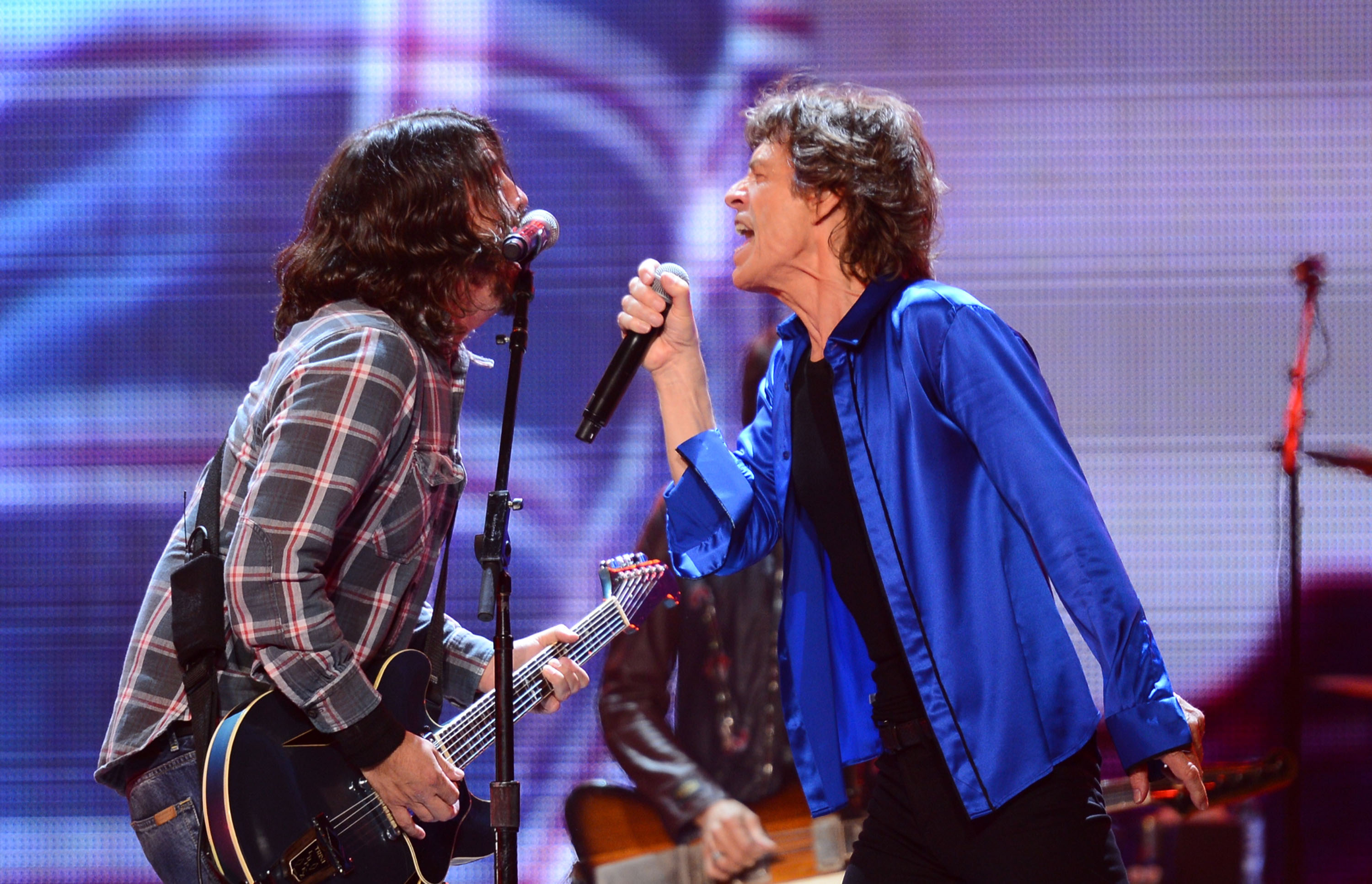 Dave Grohl and Mick Jagger.
