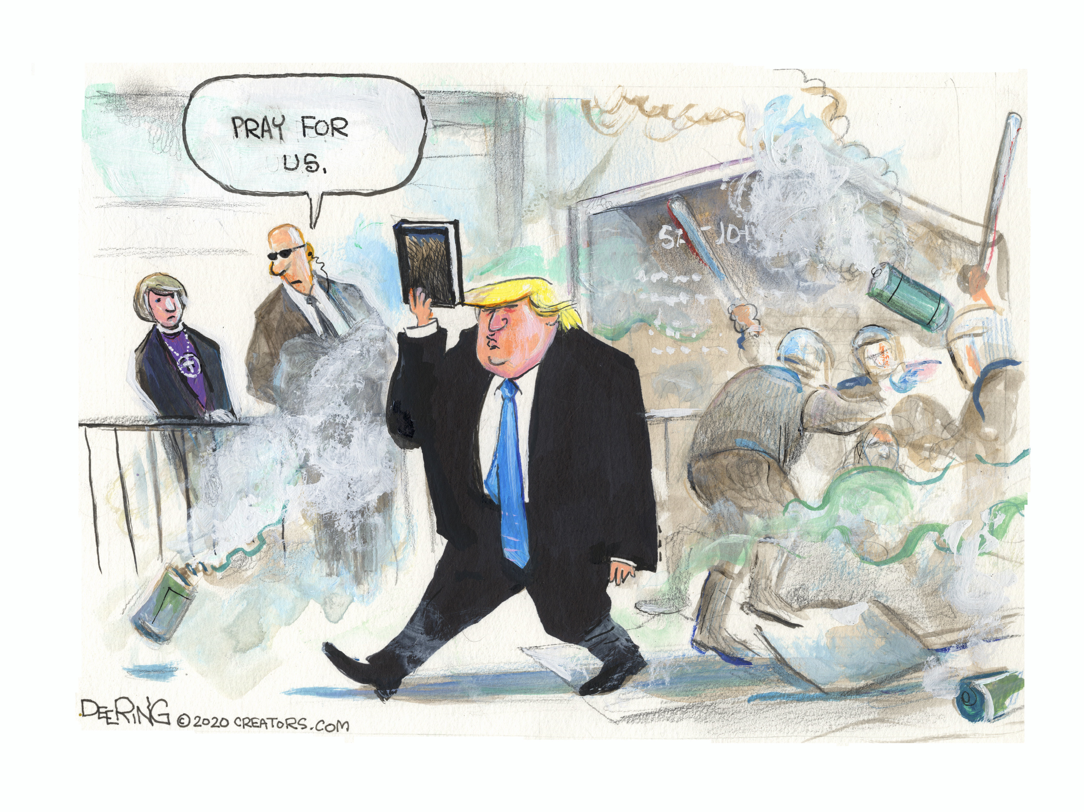 Political cartoon.