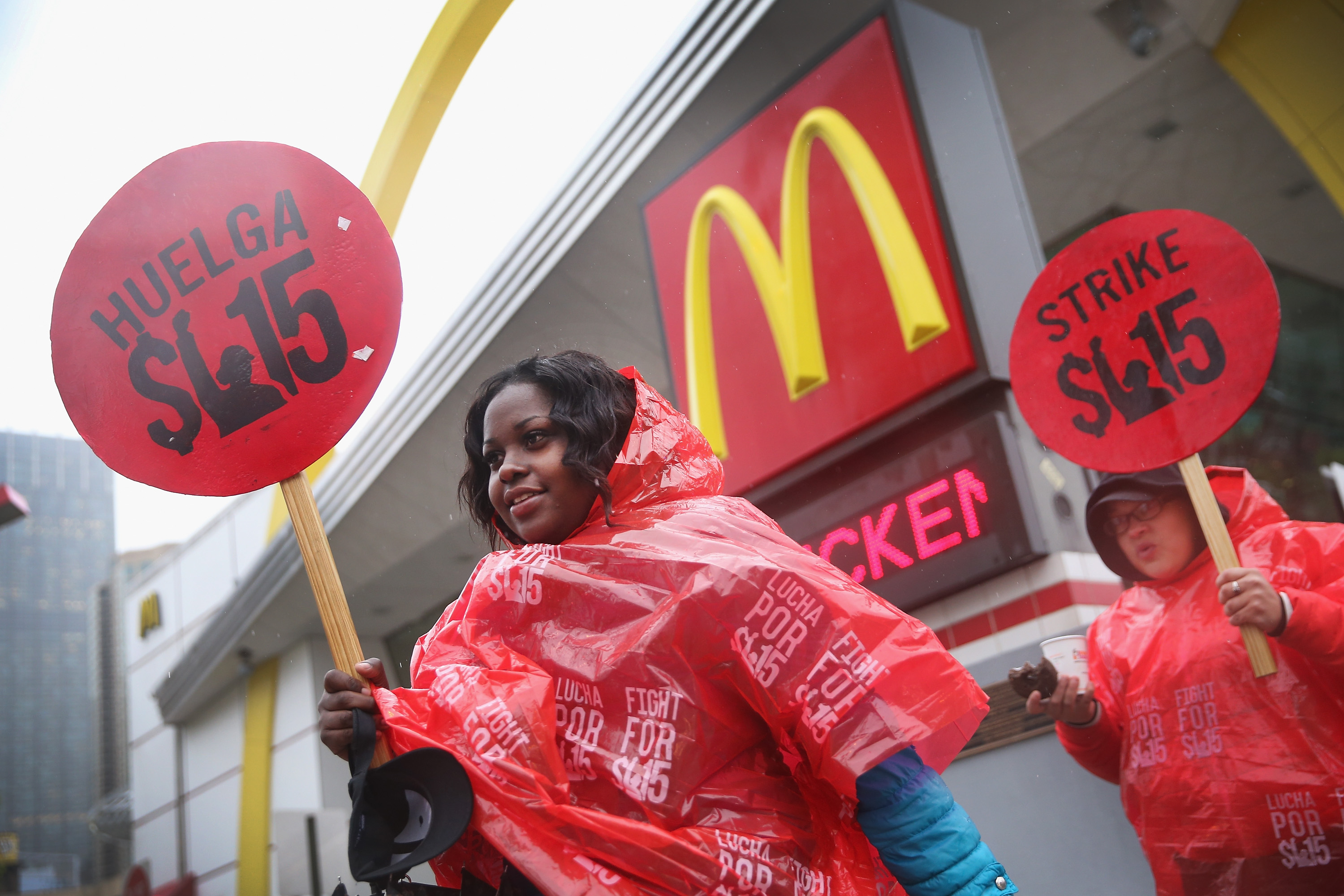 McDonalds workers strike.