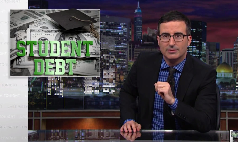 John Oliver unpacks the special horrors of student debt, and for-profit universities