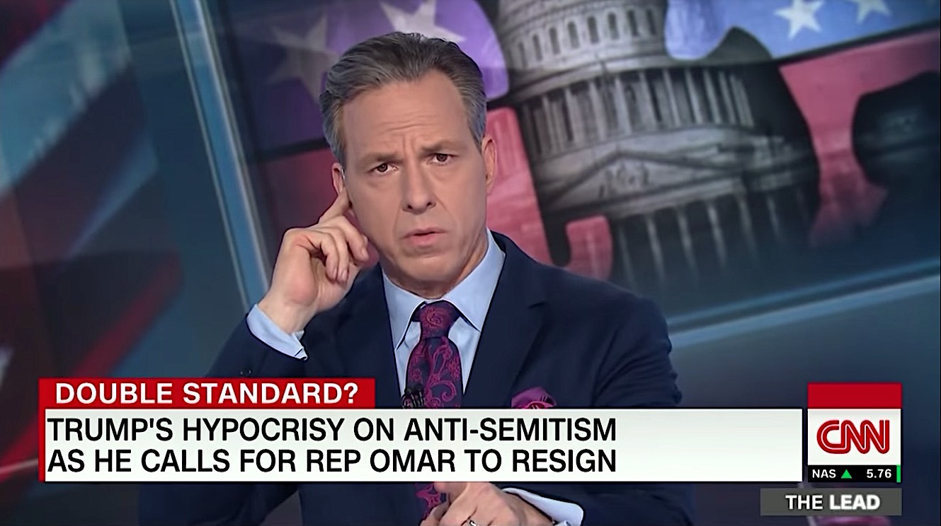 Jake Tapper rolls the tape of Trump and anti-Semitism