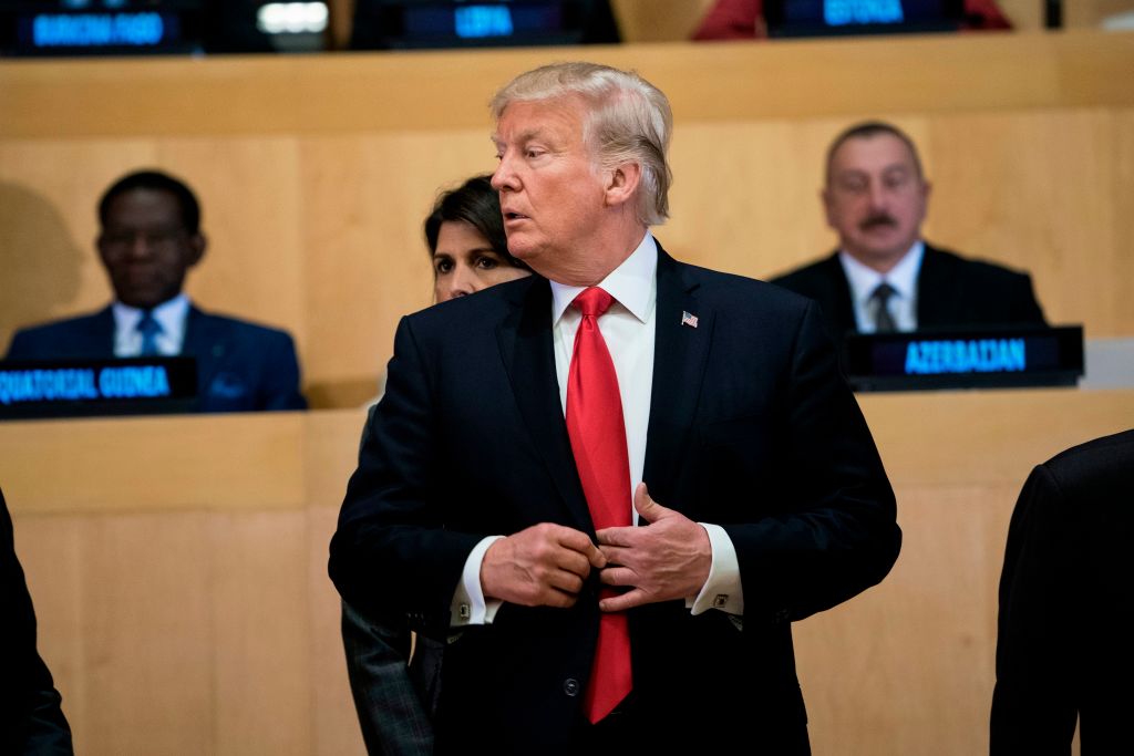 President Trump at the U.N. headquarters