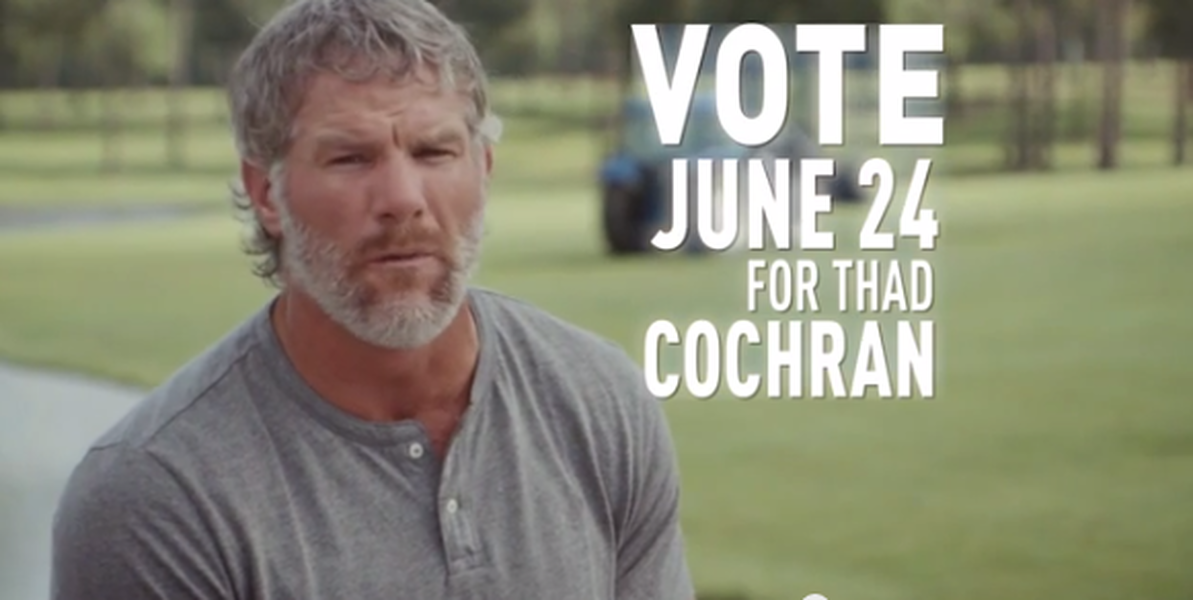 Hey, Mississippi: Brett Favre wants you to vote for Sen. Thad Cochran