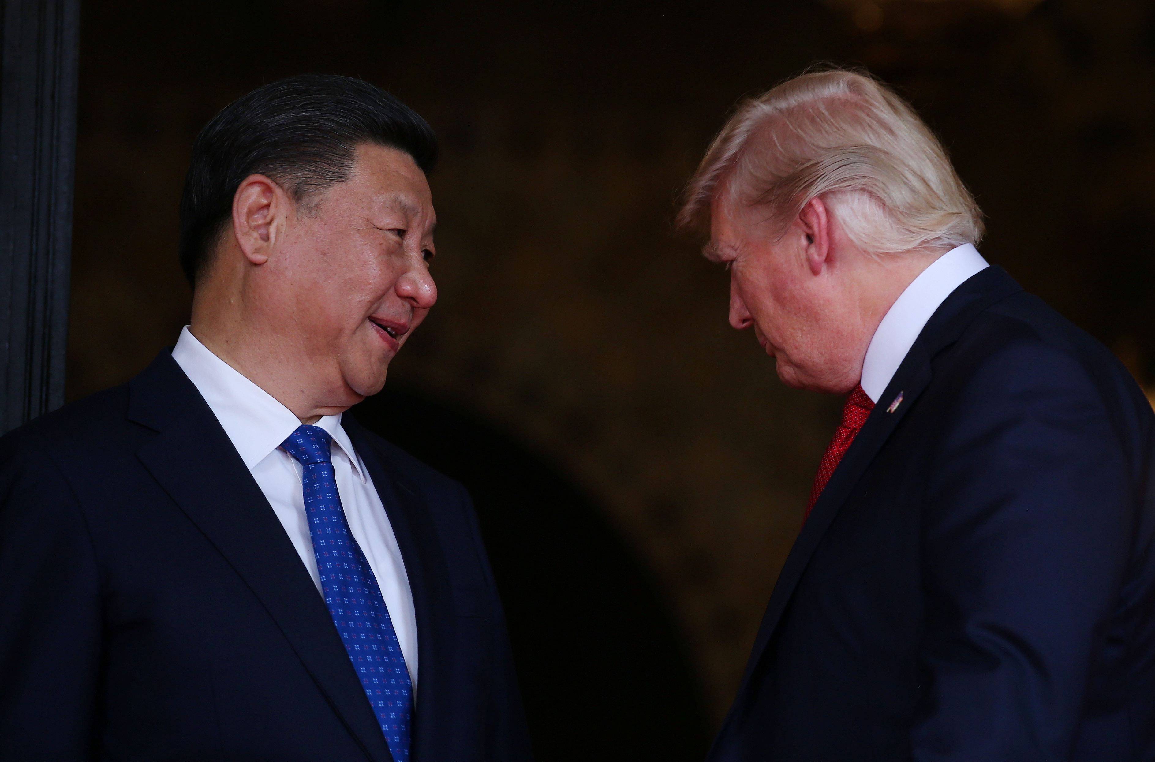 Chinese President Xi Jinping and President Donald Trump. 
