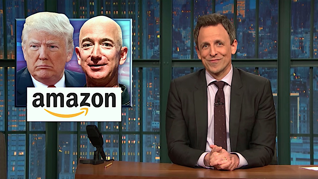 Seth Meyers looks at Trump war on Amazon
