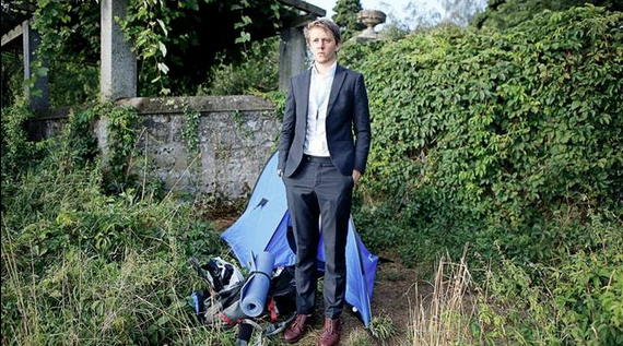 David Hyde, the UN intern who lives in a tent.