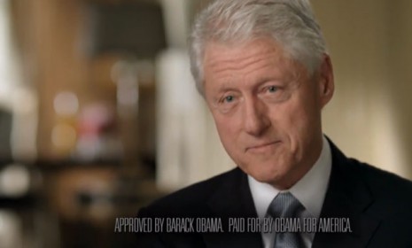 In Obama&#039;s latest campaign ad, former President Bill Clinton urges voters that when it comes to America&#039;s economic rebound, &quot;we need to keep going with [Obama&#039;s] plan.&quot;