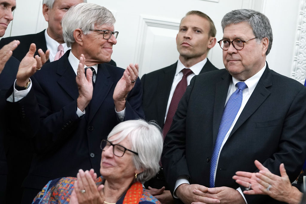 William Barr gets applause