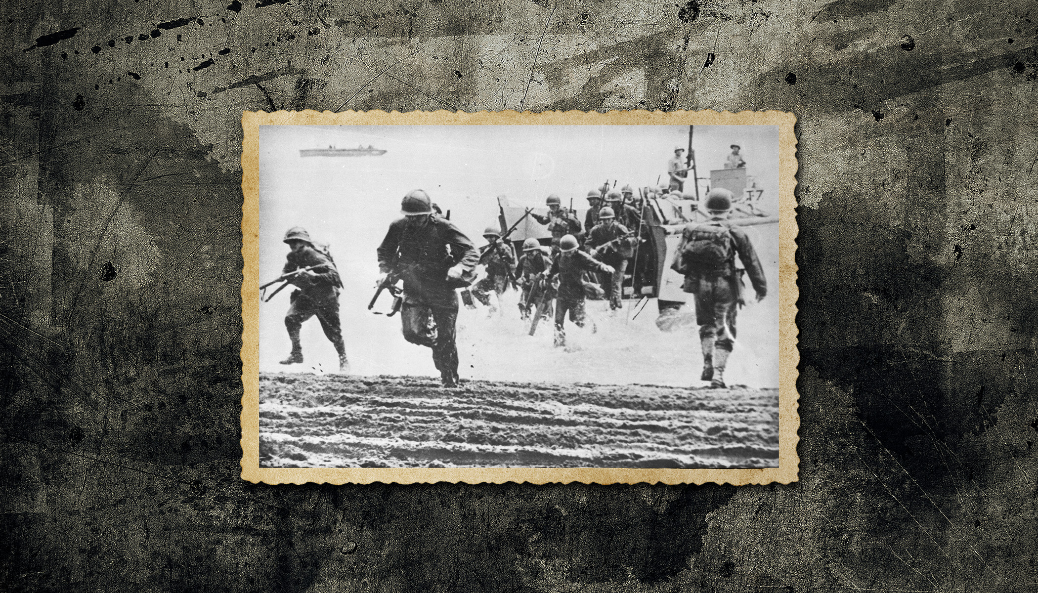 Marines storm Guadalcanal in World War II