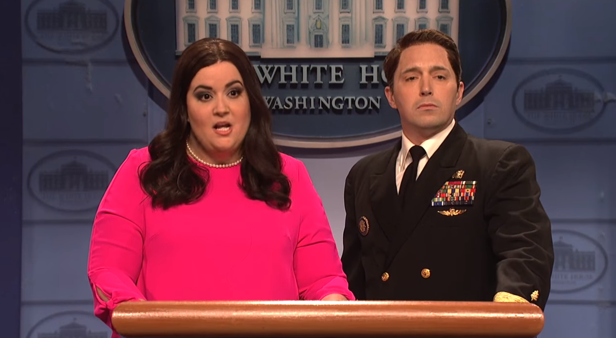Aidy Bryant and Beck Bennett on SNL