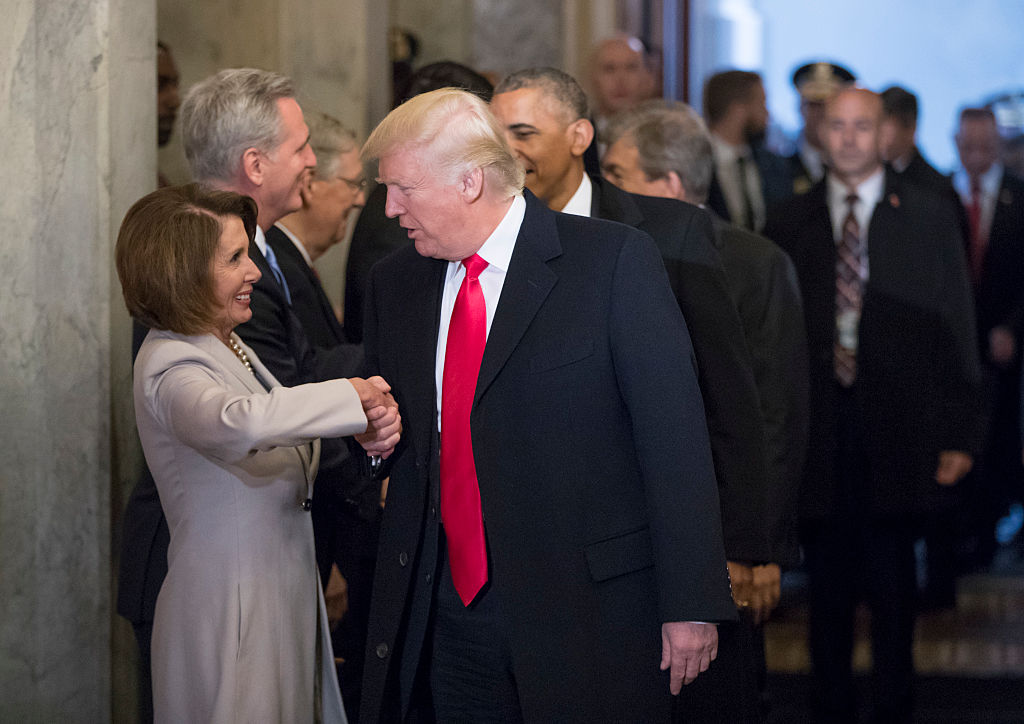 President Trump and Nancy Pelosi.