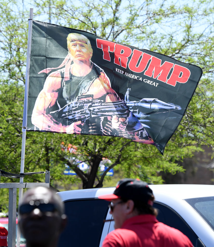 A pro-Trump rally in Nevada