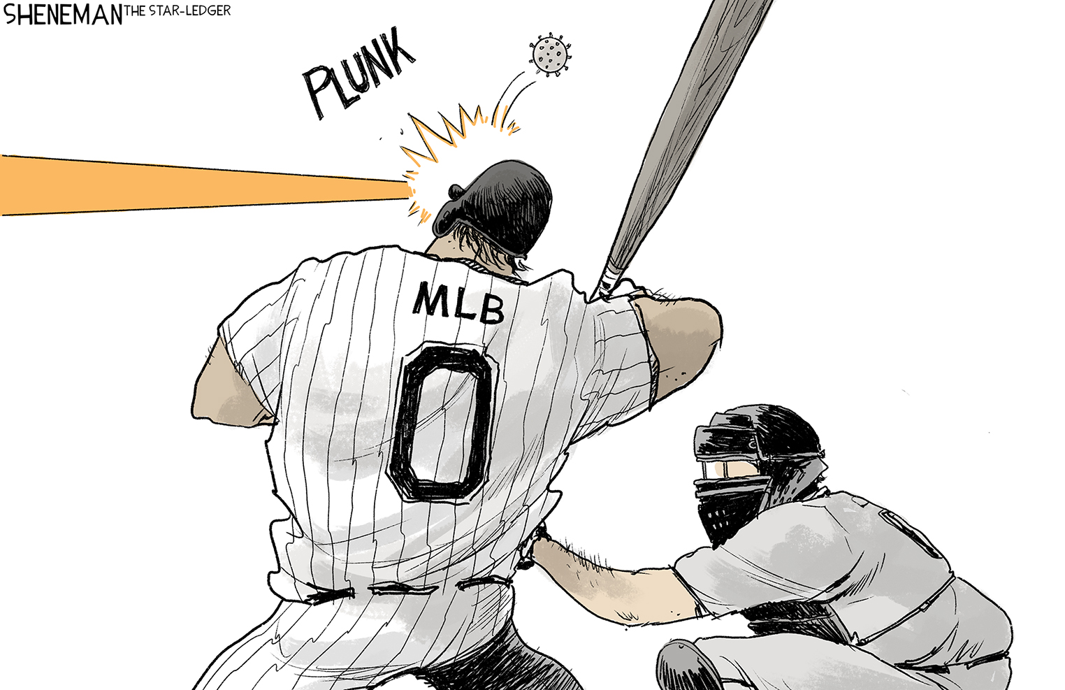 Editorial Cartoon U.S. MLB coronavirus&amp;nbsp;
