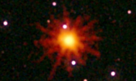 No ordinary celestial explosion, this rare color burst is likely caused by a star being torn apart by a black hole in a faraway galaxy.