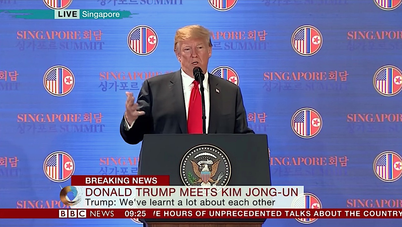 Trump holds press conference after Kim summit