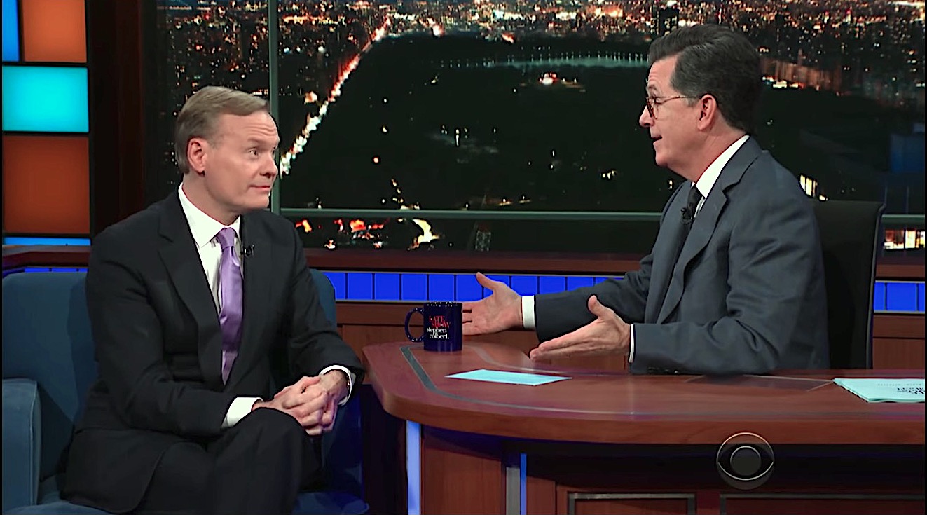 John DIckerson and Stephen Colbert talk constitutional crises